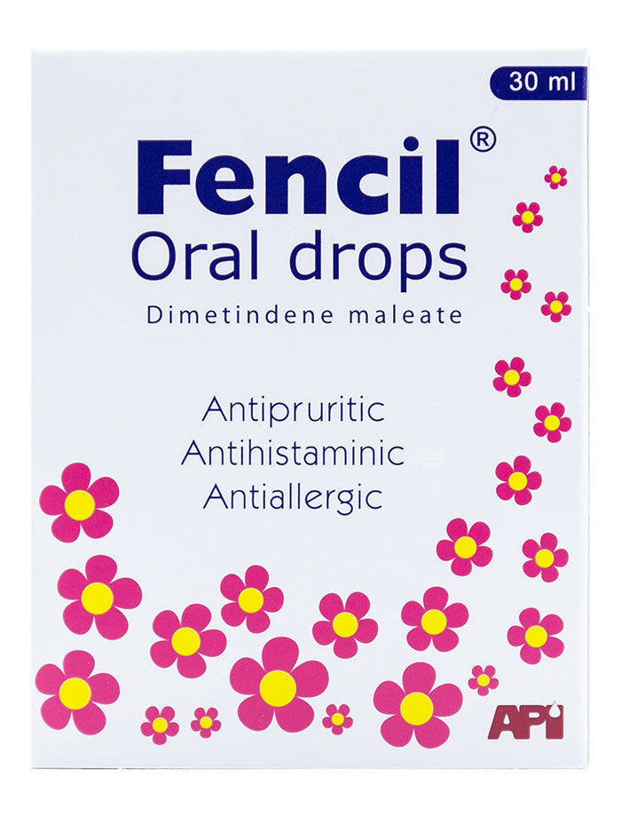 Fencil 0.1% Oral Drops 30ml (Dimetindene) - Antiallergy Medicine