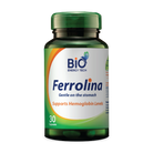 Bio Energy Ferrolina Iron with Spirulina Capsules - 27mg Ferrous Bisglycinate & 340mg Spirulina Supplement - Gentle on Stomach, 30 Capsules, Halal Certified