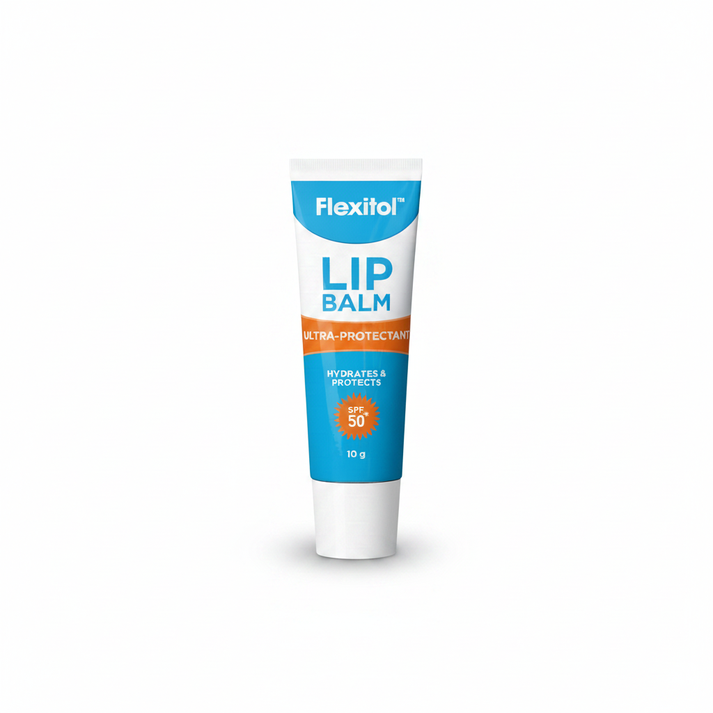 Flexitol Lip Balm SPF 50+ 10g sun protection hydration treatment for dry chapped lips Health Boutique