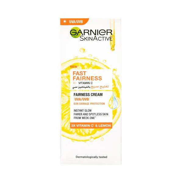 Garnier Fast Fairness Day Cream SPF 100ml brightens and hydrates skin Health Boutique