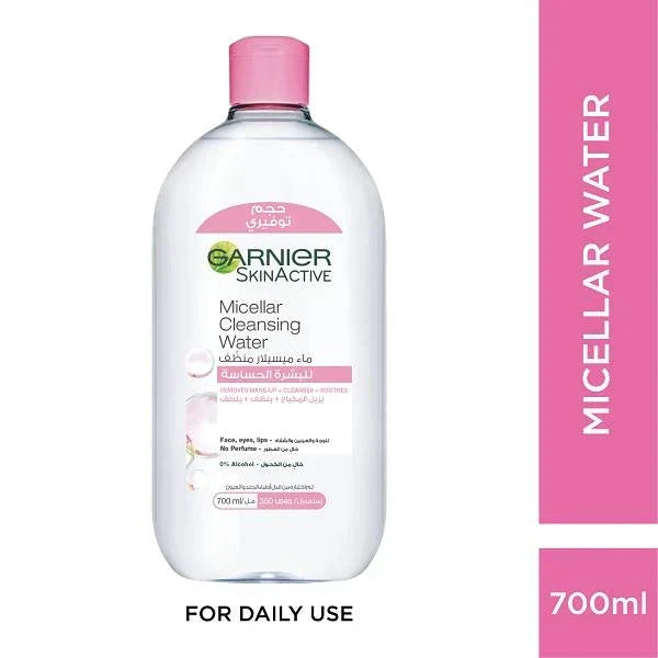 Garnier Micellar Cleansing Water 700ml gently removes makeup and cleanses skin Health Boutique