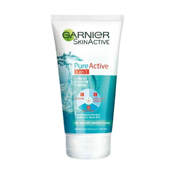 Garnier Skin Active Face Wash 150ml cleanses and brightens skin Health Boutique