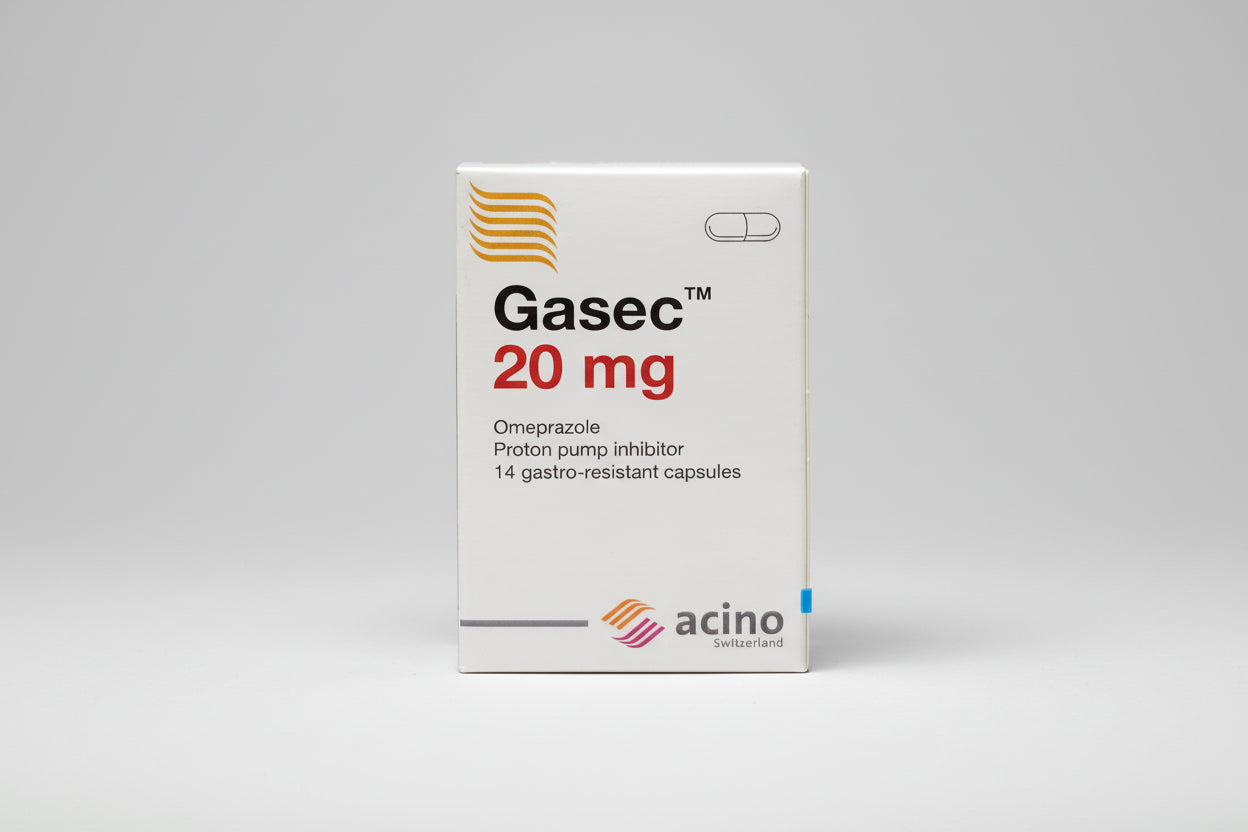  Gasec® 20 mg Capsules (14 Capsules) – Acid Reduction Therapy