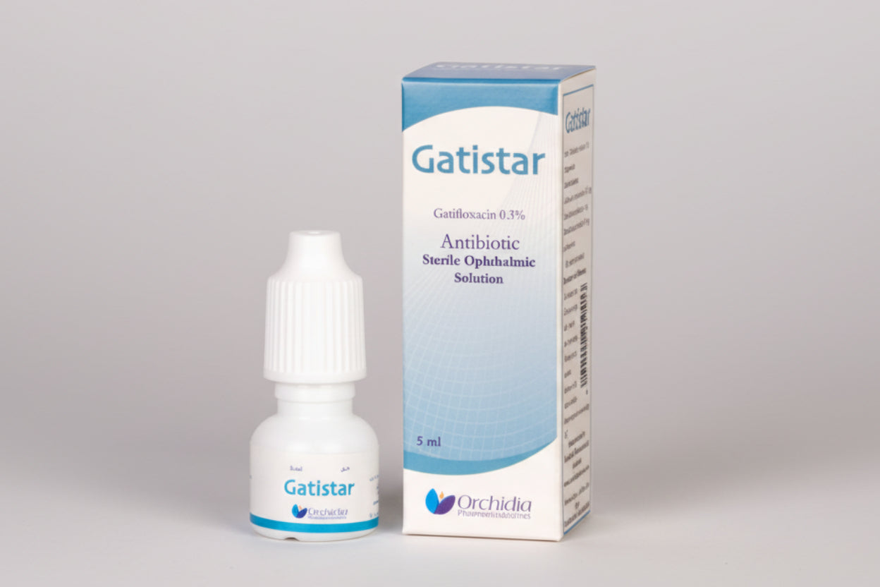 Gatistar 5 ml gatifloxacin ophthalmic antibiotic eye drops bottle