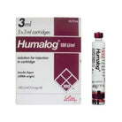 HUMALOG® 100 IU/ML (5 × 3 ML Cartridges) – Rapid-Acting Insulin