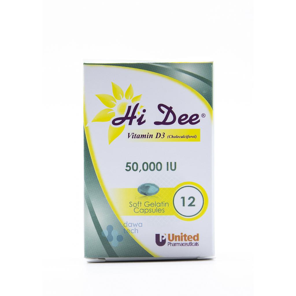 Hi dee 50000 IU Vitamin D3 Capsules – Immune & Bone Support | Health  Boutique