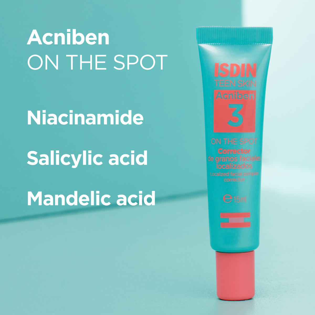 ISDIN Acniben On The Spot Pimple Corrector 15ml salicylic acid niacinamide acne spot treatment gel Health Boutique