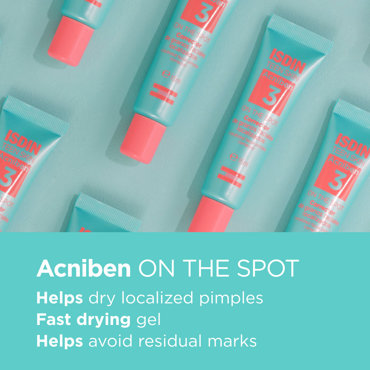 ISDIN Acniben On The Spot Pimple Corrector 15ml salicylic acid niacinamide acne spot treatment gel Health Boutique