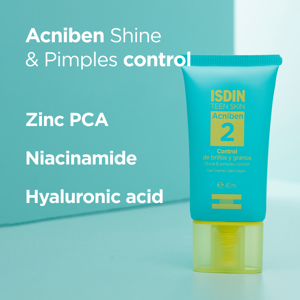 ISDIN Acniben Shine Spot Control Gel Cream 40ml zinc niacinamide acne oil control gel cream Health Boutique