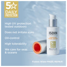 ISDIN Fusion Water Magic Repair SPF 50 50ml DNA repair sunscreen hyaluronic acid peptides face fluid Health Boutique