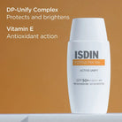 ISDIN Fotoultra 100 Active Unify Fusion Fluid SPF 50+ 50ml anti pigmentation sunscreen niacinamide hyaluronic acid Health Boutique