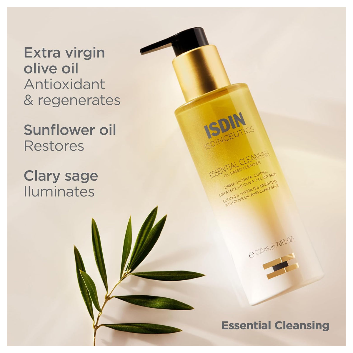 ISDIN Isdinceutics Essential Cleansing Oil 200ml Oil-Based Face Cleanser Health Boutique