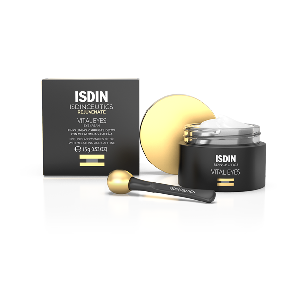 ISDIN Isdinceutics Vital Eyes Cream 15g caffeine melatonin eye cream anti dark circles puffiness treatment Health Boutique