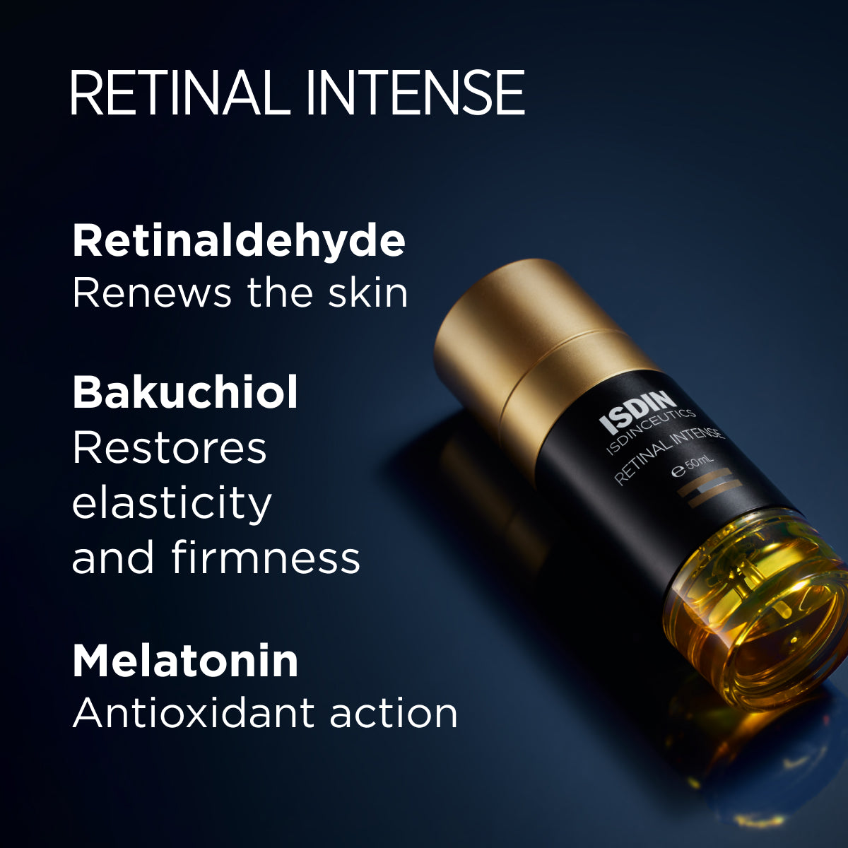 ISDIN Retinal Intense Serum 50ml retinaldehyde bakuchiol anti aging night serum vitamin A skin renewal Health Boutique
