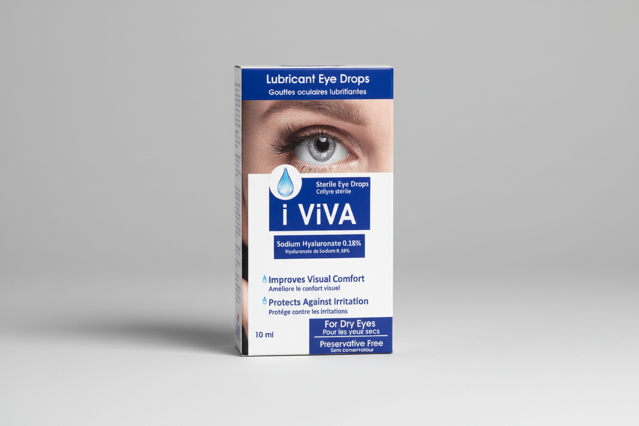 I Viva® 0.18% Eye Drops – Hydrating Relief for Dry Eyes