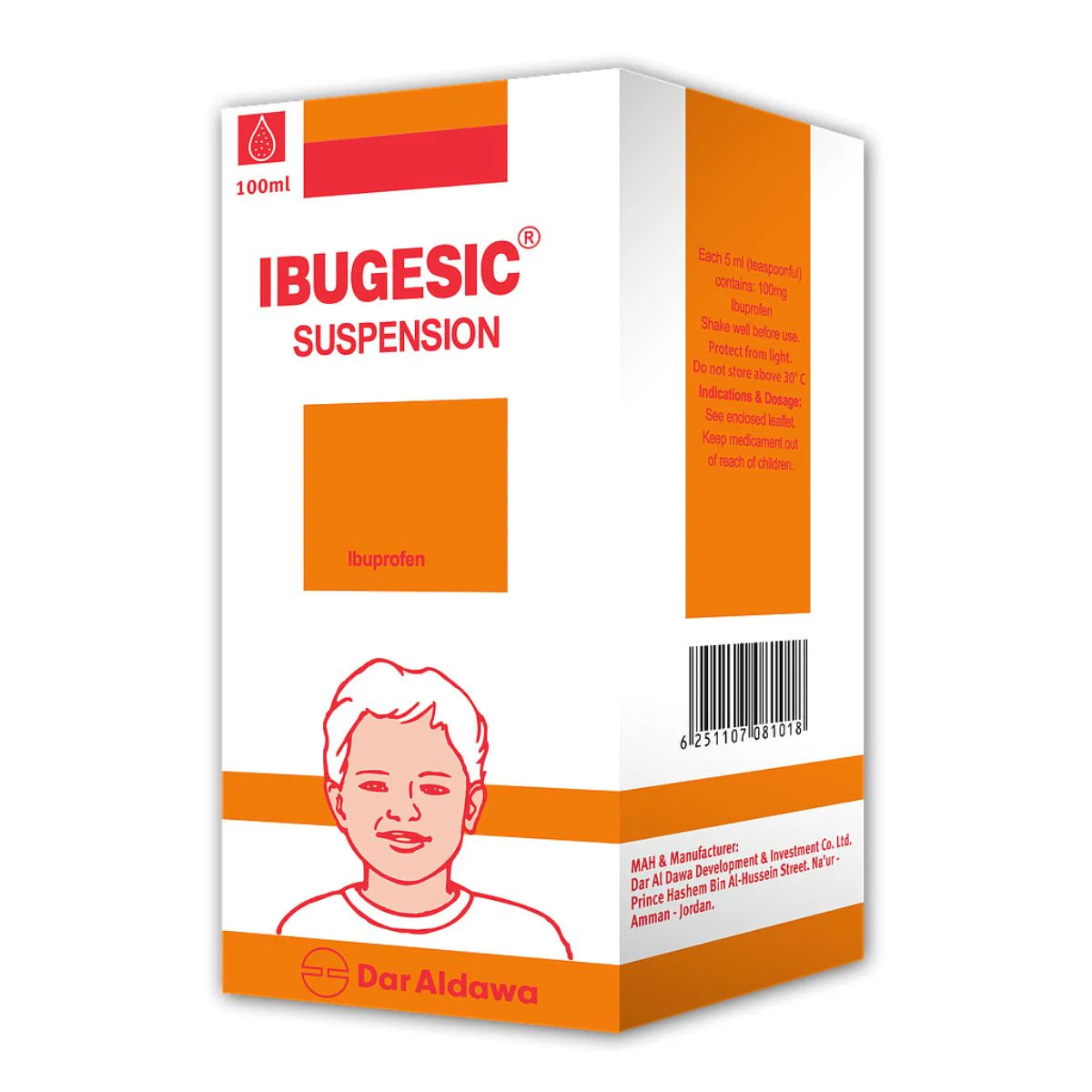 Ibugesic 100mg Suspension 100ml Ibuprofen Pain Relief- Health Boutique ...