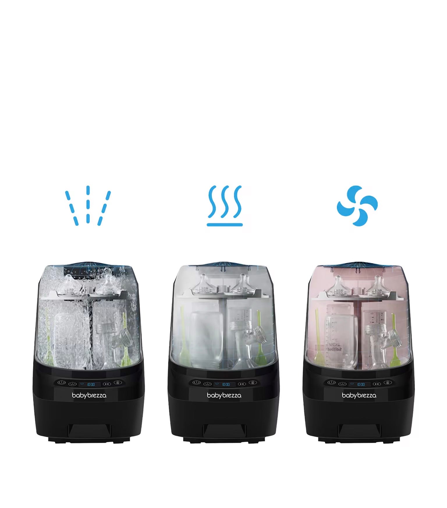 Baby Brezza - Bottle Washer Pro | Washer, Sterilizer & Dryer | Black