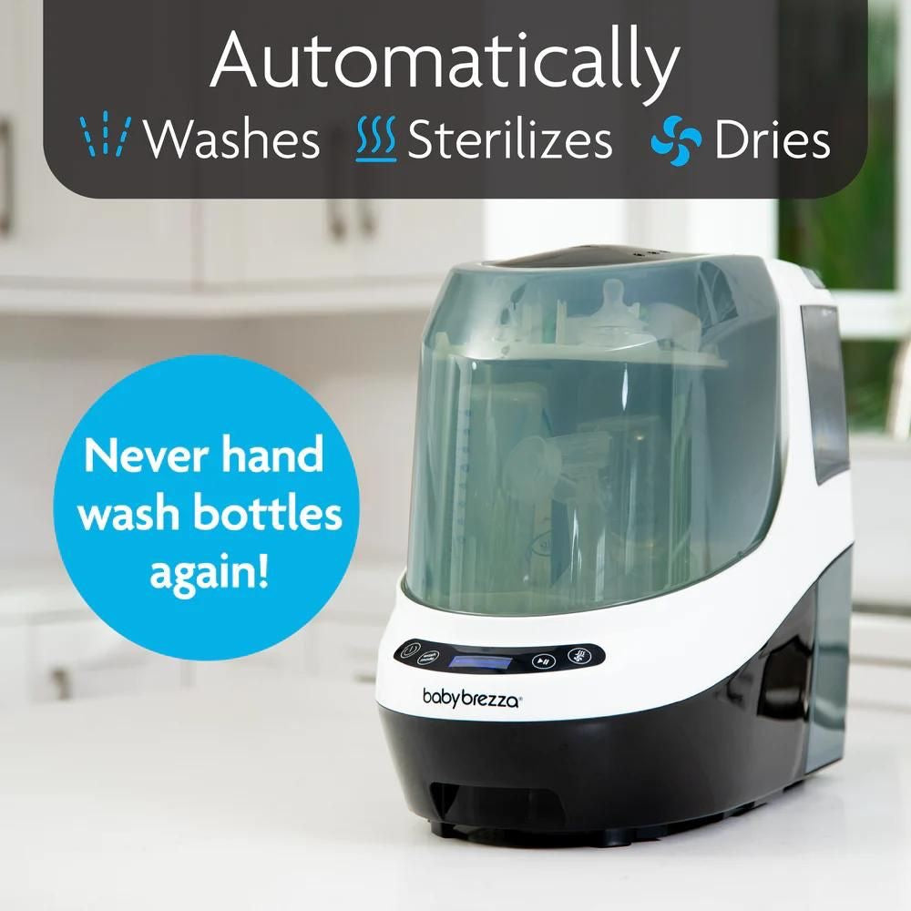 Baby Brezza - Bottle Washer Pro | Washer, Sterilizer & Dryer | Black