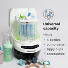 Baby Brezza - Bottle Washer Pro | Washer, Sterilizer & Dryer | Black