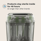 Baby Brezza - SuperQuick™  10 Minute Baby Bottle Sterilizer And Dryer | Matte Black