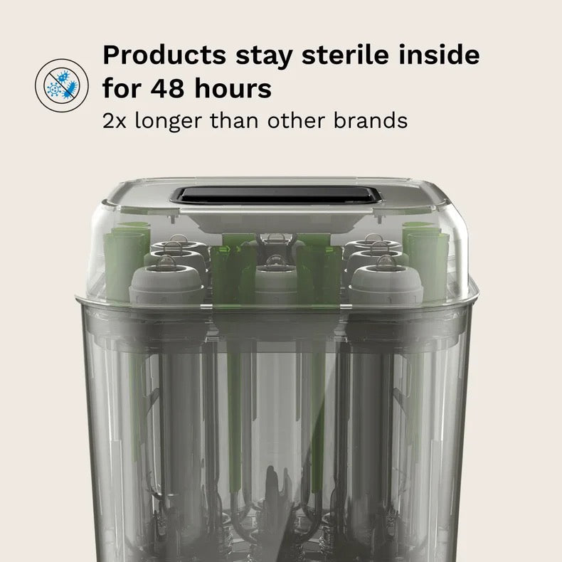 Baby Brezza - SuperQuick™  10 Minute Baby Bottle Sterilizer And Dryer | Matte Black