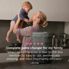 Baby Brezza - SuperQuick™  10 Minute Baby Bottle Sterilizer And Dryer | Matte Black