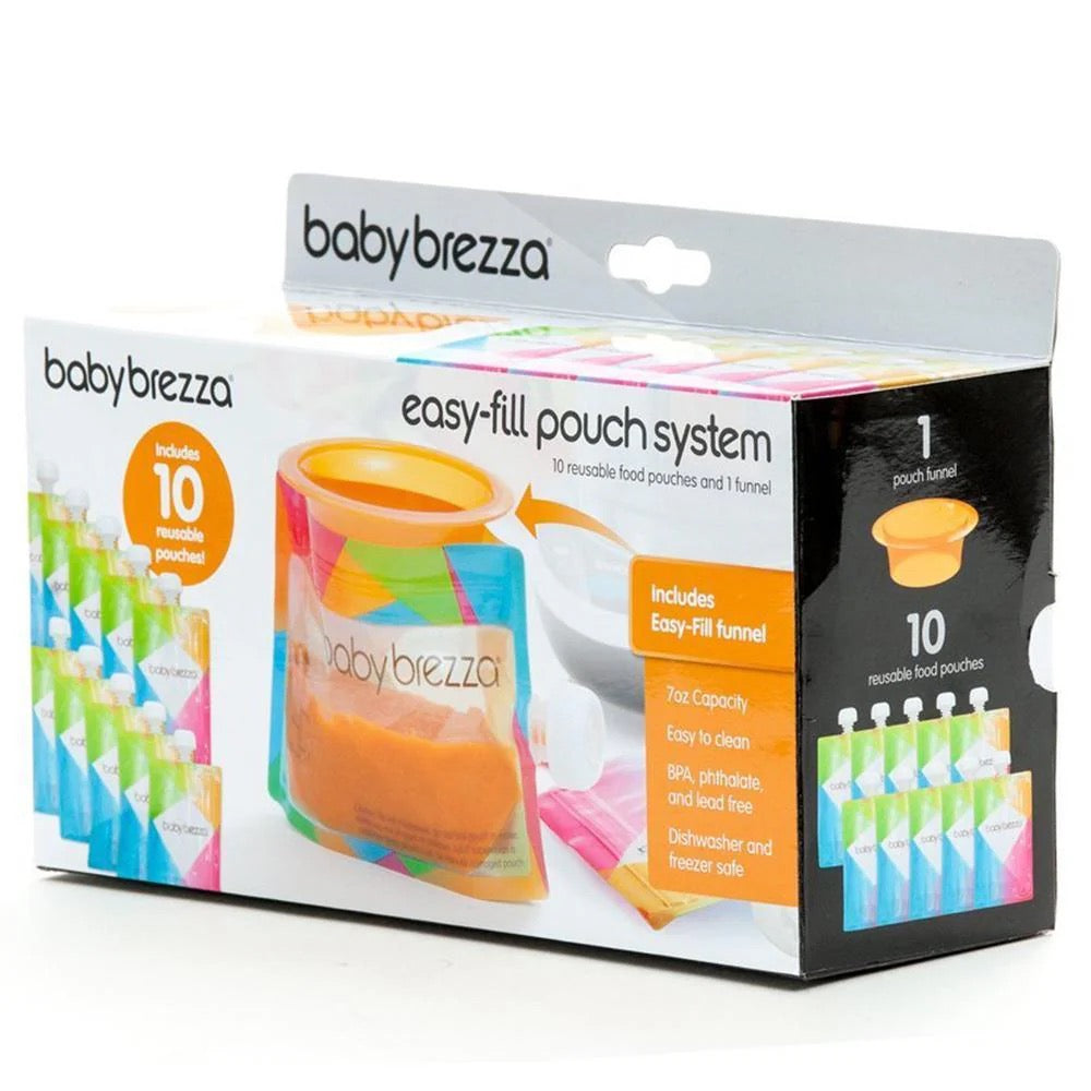 Baby Brezza - 10 Reusable food pouches | 207ml