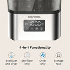 Baby Brezza - SuperQuick™  10 Minute Baby Bottle Sterilizer And Dryer | Stainless