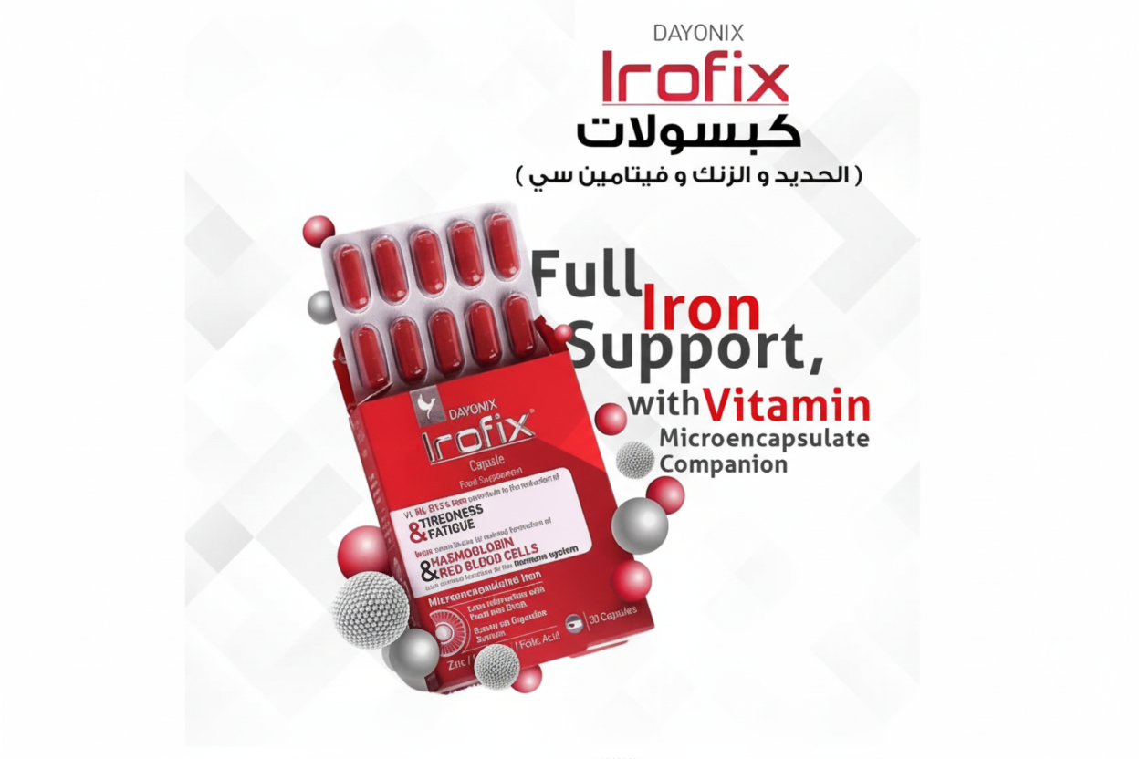 Irofix iron capsules 30 iron supplement anemia treatment hemoglobin energy support Health Boutique