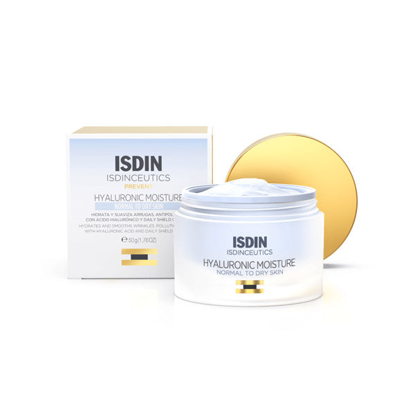 Isdin Hyaluronic Moisture Normal To Dry Skin Cream 50g + Free Spatula