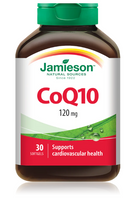 Jamieson CoQ10 120mg supplement heart health energy antioxidant cellular support capsules Health Boutique