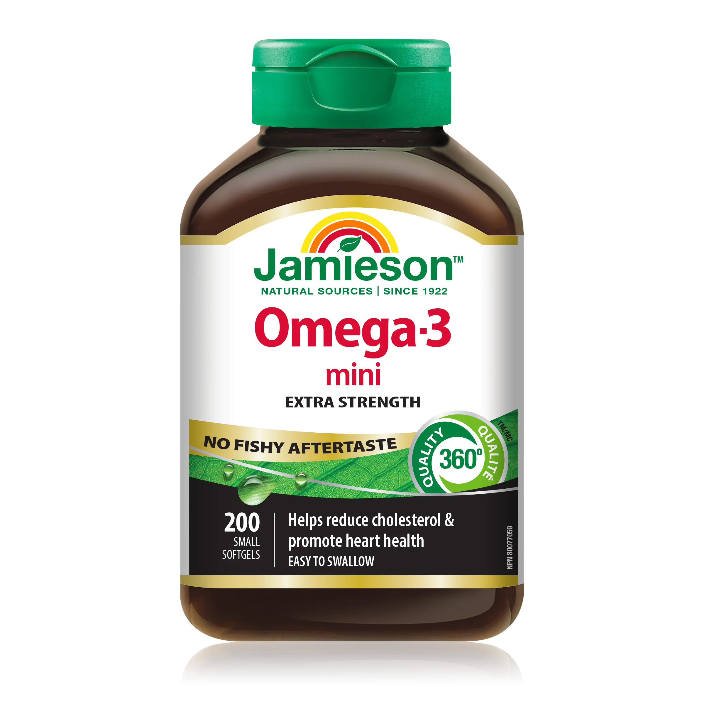 Jamieson Omega-3 Mini Softgels No Fishy Aftertaste