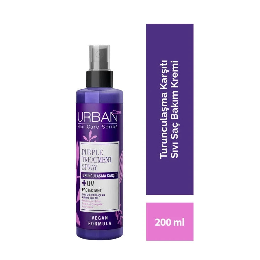 Urban Care Purple Leave-In Conditioner Spray 2-Phase Anti-Brass Toning Treatment 200ml