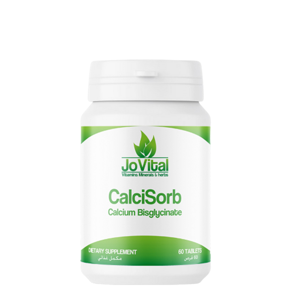 Jovital CalciSorb 60 tablets calcium bisglycinate magnesium vitamin D3 bone health supplement Health Boutique