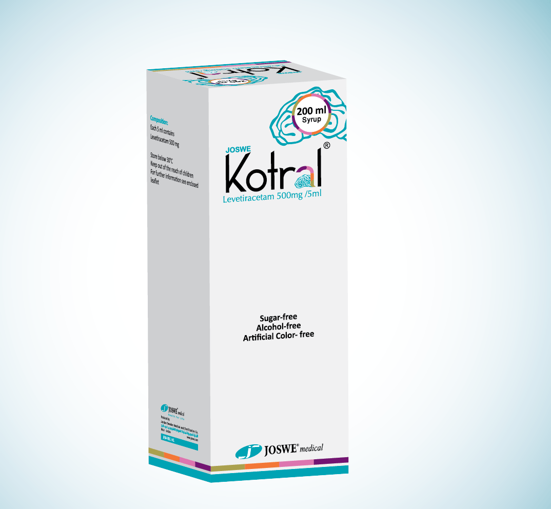 Kotral 500 mg per 5 ml syrup 120 ml levetiracetam antiepileptic oral solution