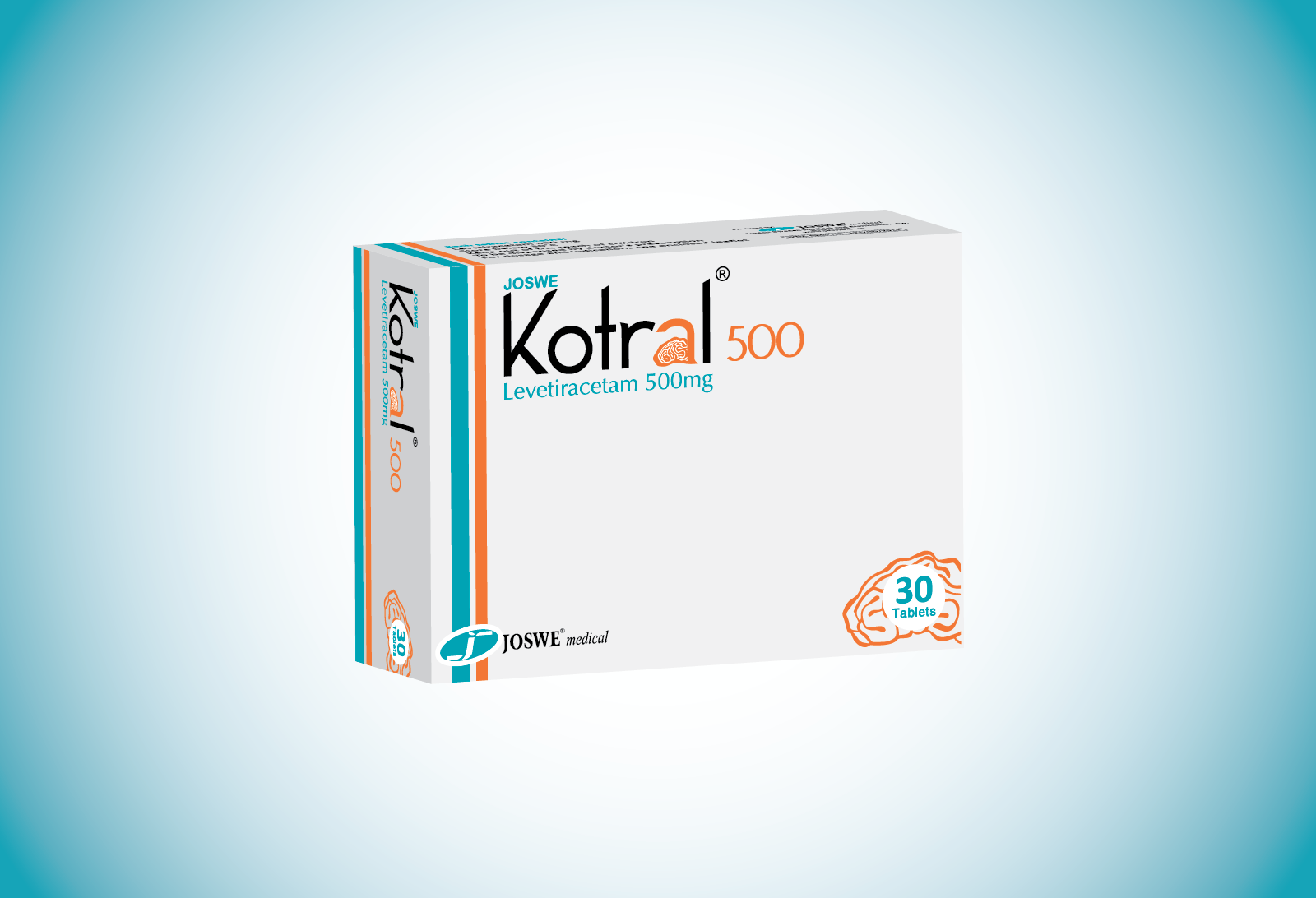 Kotral 500 mg 30 tablets levetiracetam antiepileptic seizure medication