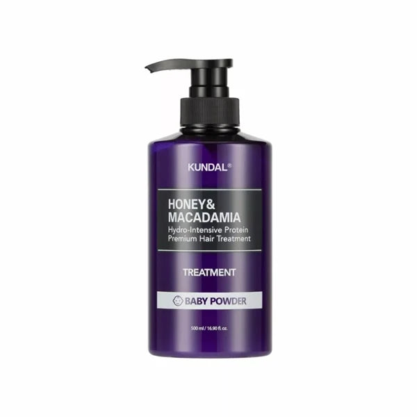 Kundal Honey & Macadamia Hair Treatment Baby Powder 500ml nourishes dry damaged hair Health Boutique