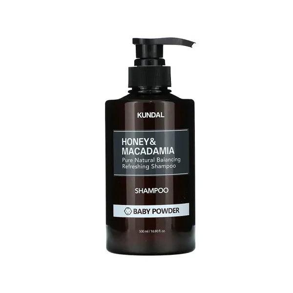 Kundal Honey &amp; Macadamia Nature Shampoo Baby Powder 500ml nourishes dry damaged hair Health Boutique