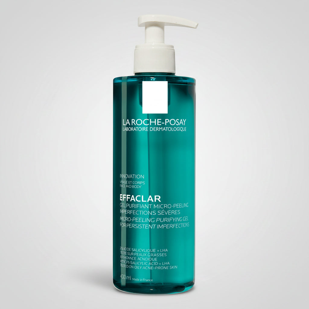 La Roche-Posay Effaclar Micro-Peeling Purifying Gel 400ml salicylic acid cleanser for oily acne prone skin Health Boutique