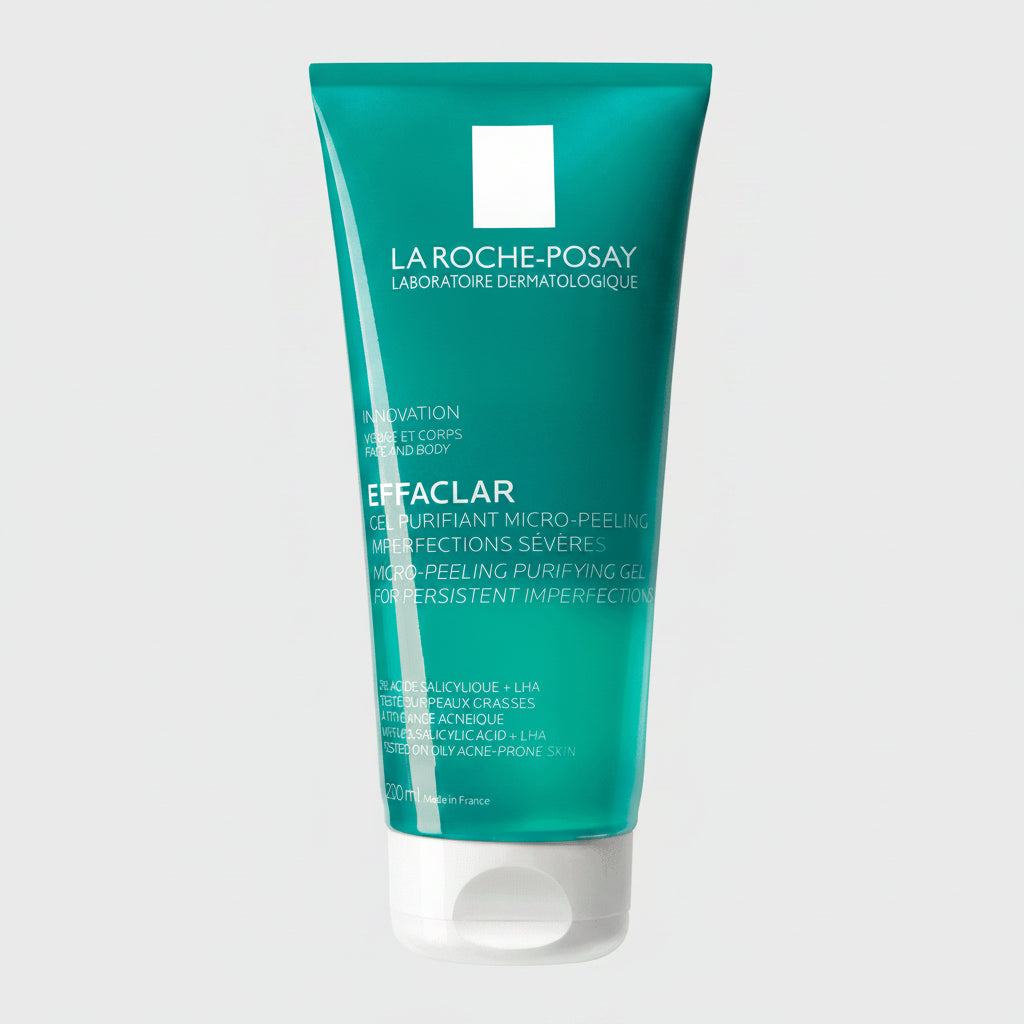La Roche-Posay Effaclar Micro-Peeling Purifying Gel 200ml salicylic acid face and body cleanser Health Boutique