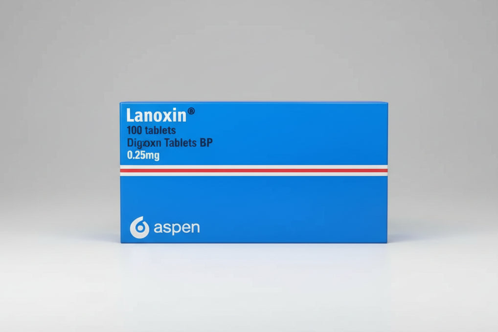 Lanoxin 0.25 mg 100 tablets digoxin cardiac therapy heart medication