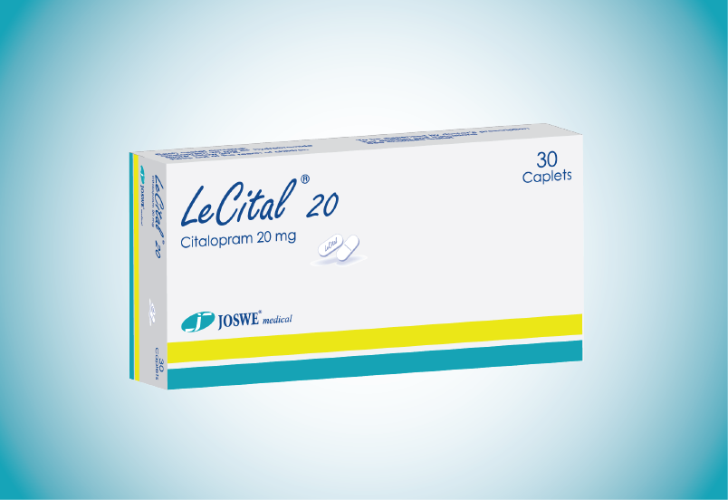 Lecital 20 mg tablets 30 citalopram SSRI antidepressant depression treatment
