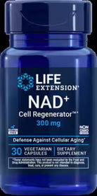Life Extension NAD+ Jordan Cell Regenerator 300 mg vegetarian capsules – advanced supplement for cellular energy &amp; longevity. Available at HealthBoutiqueJo.com worldwide.