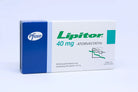 Box of Lipitor 40 mg by Pfizer on a white background | HEALTH BOUTIQUE JORDAN 