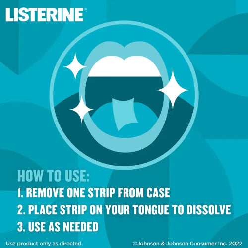 Listerine Pocketpaks Cool Mint Breath Strips 24 – sugar-free instant freshness oral care available at HealthBoutiqueJo.com (Jordan & GCC).