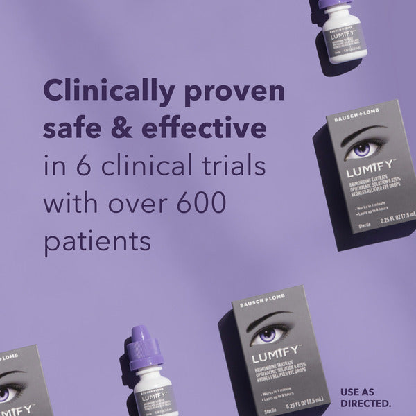 Lumify eye drops for redness relief