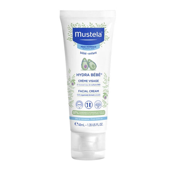 Mustela Baby Hydra Bb Facial Cream - Daily Moisturizing Face Care for Babies, 40ml
