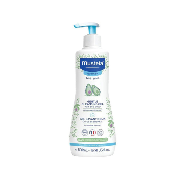 Mustela Gentle Cleansing Gel for Baby Hair and Body - 500ml Bottle