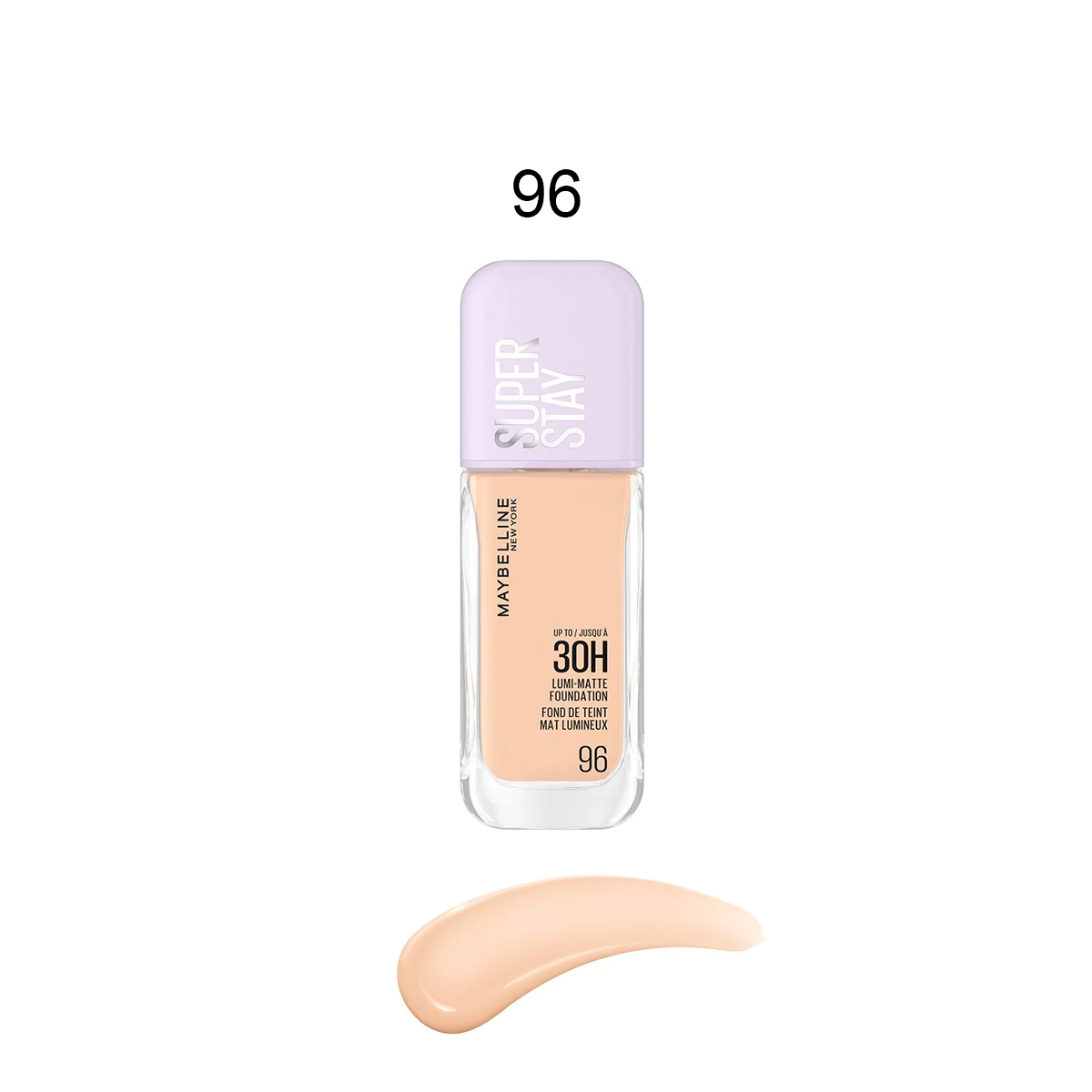 Maybelline Super Stay Lumi-Matte Foundation 96 bottle – long-wear 30HR matte finish health boutiq jordan