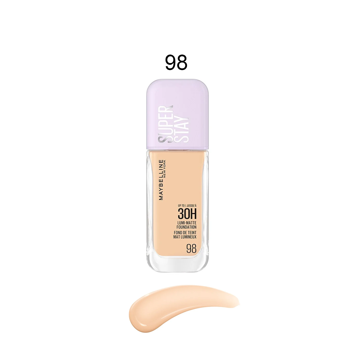 Maybelline Super Stay Lumi-Matte Foundation 98 bottle – long-wear 30HR matte finish health boutiq jordan